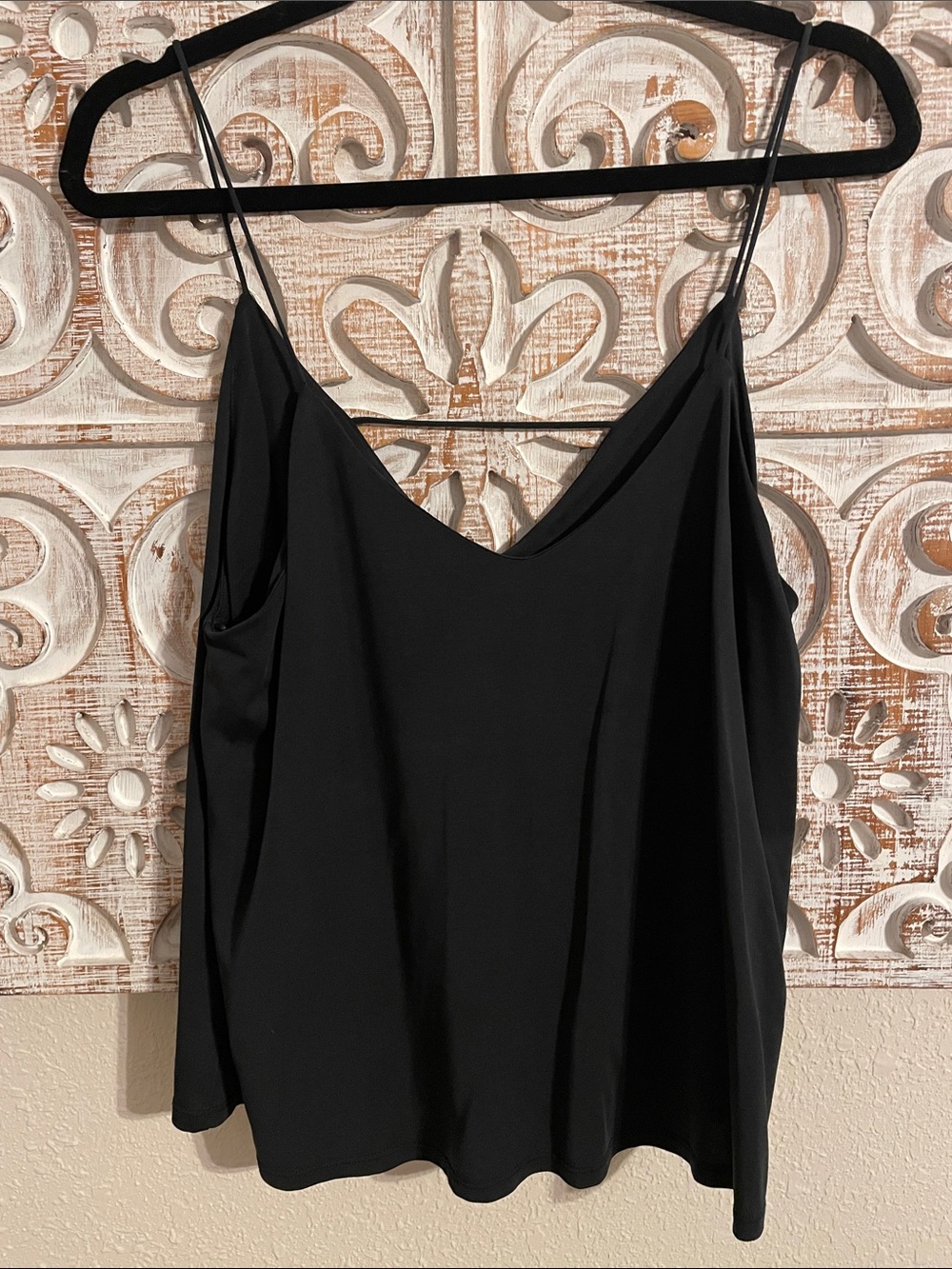 Everyday Black V-Neck Spaghetti-Strap Cami